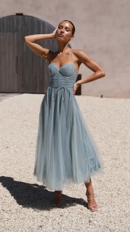 Diana Midi Dress - Sage sold by Billy J