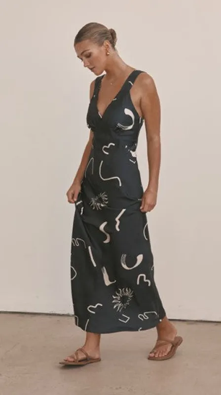Glacia Maxi Dress - Navy sold by Billy J