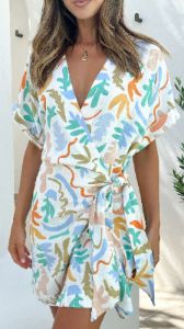 Tianan Mini Dress - Tierra Print sold by Billy J