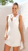 Dae Mini Dress - White/Natural sold by Billy J
