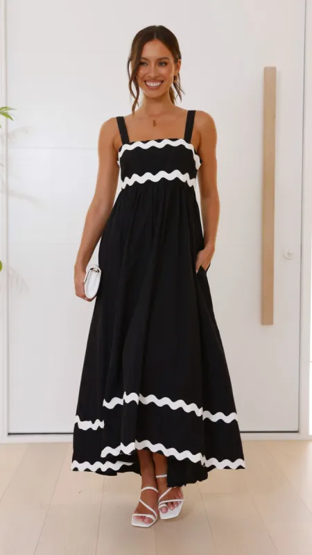 Ritina Maxi Dress - Black sold by Billy J