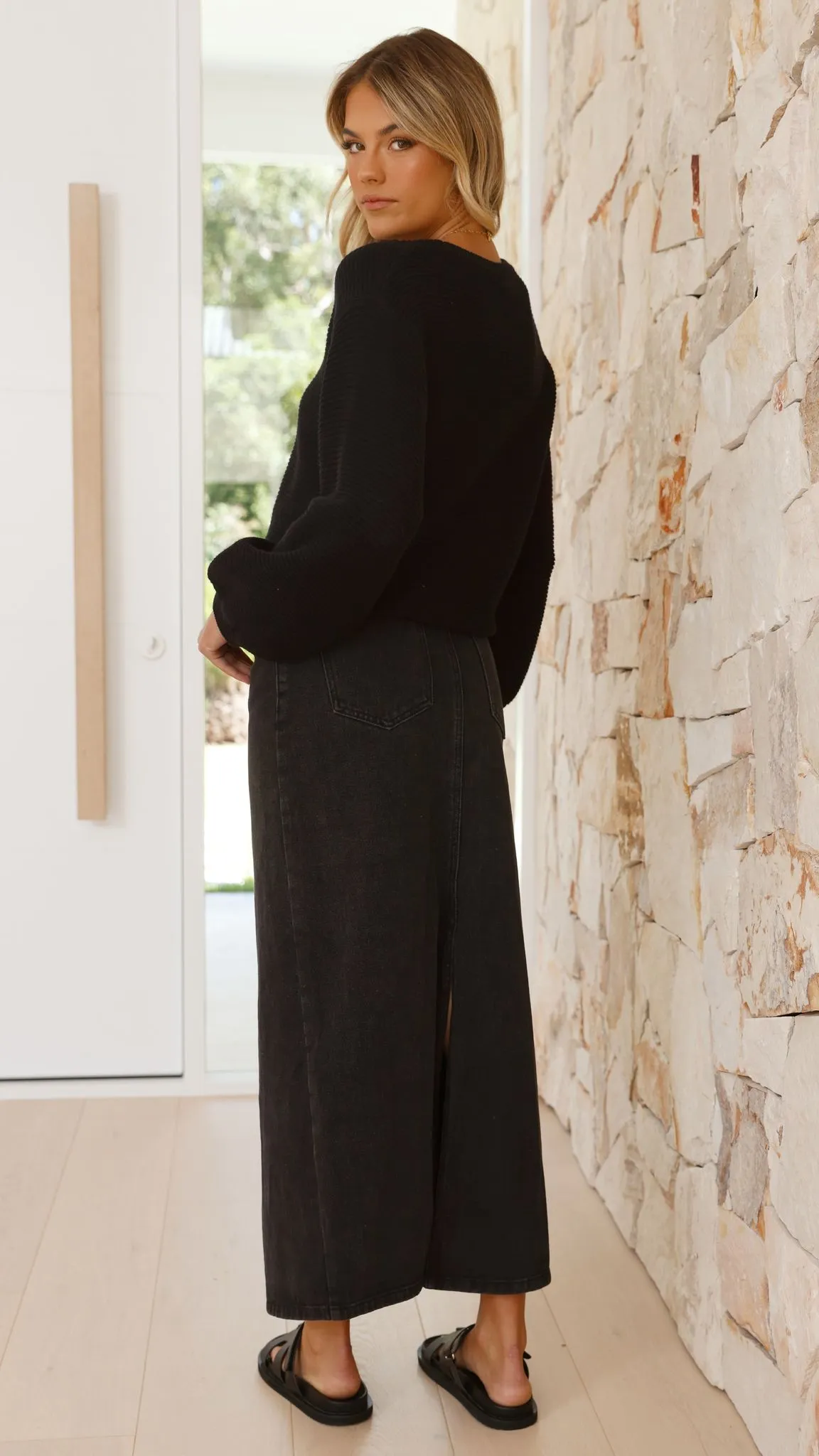 Carmel Knit - Black sold by Billy J product image thumbnail 2