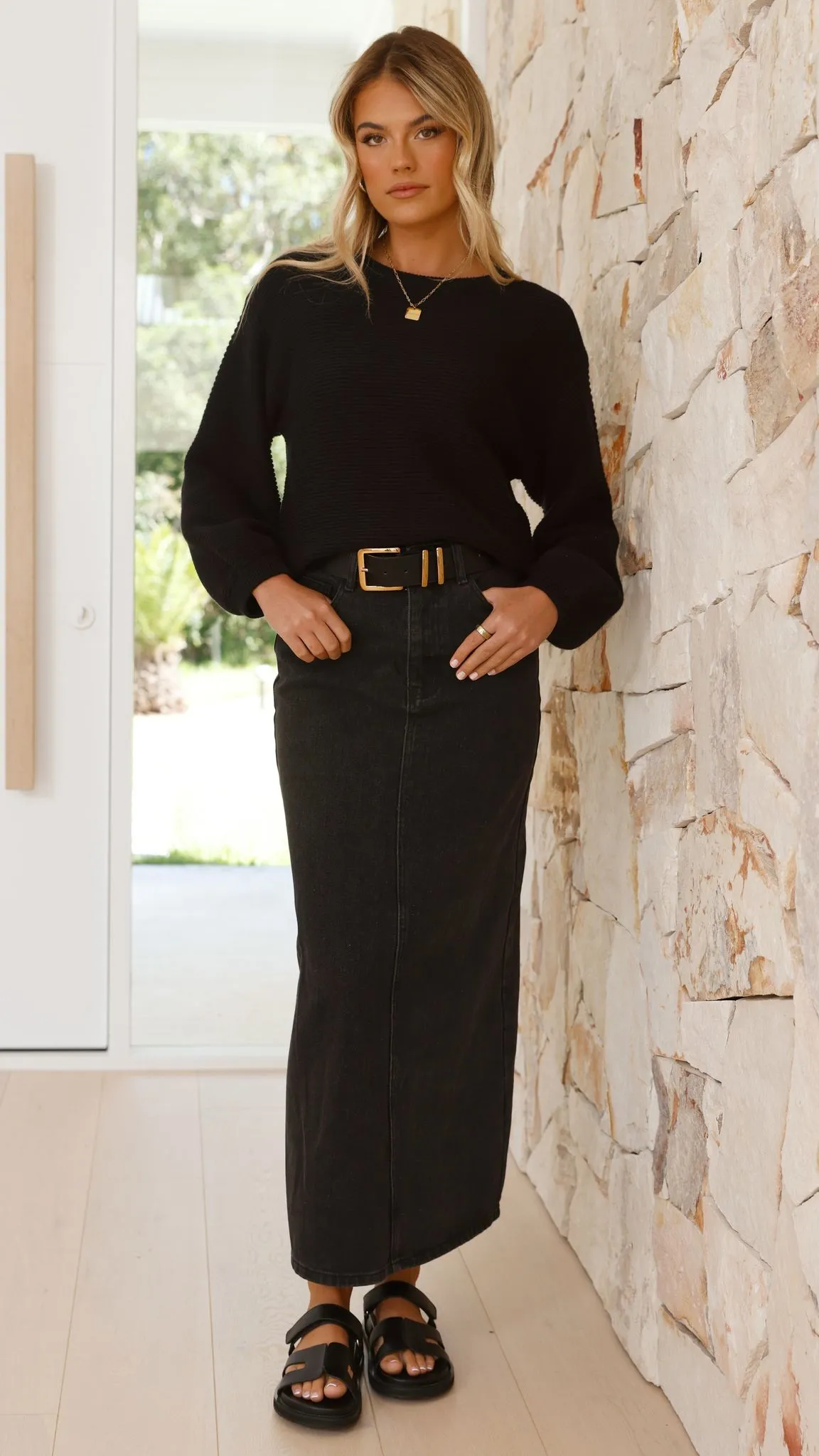 Carmel Knit - Black sold by Billy J product image thumbnail 3