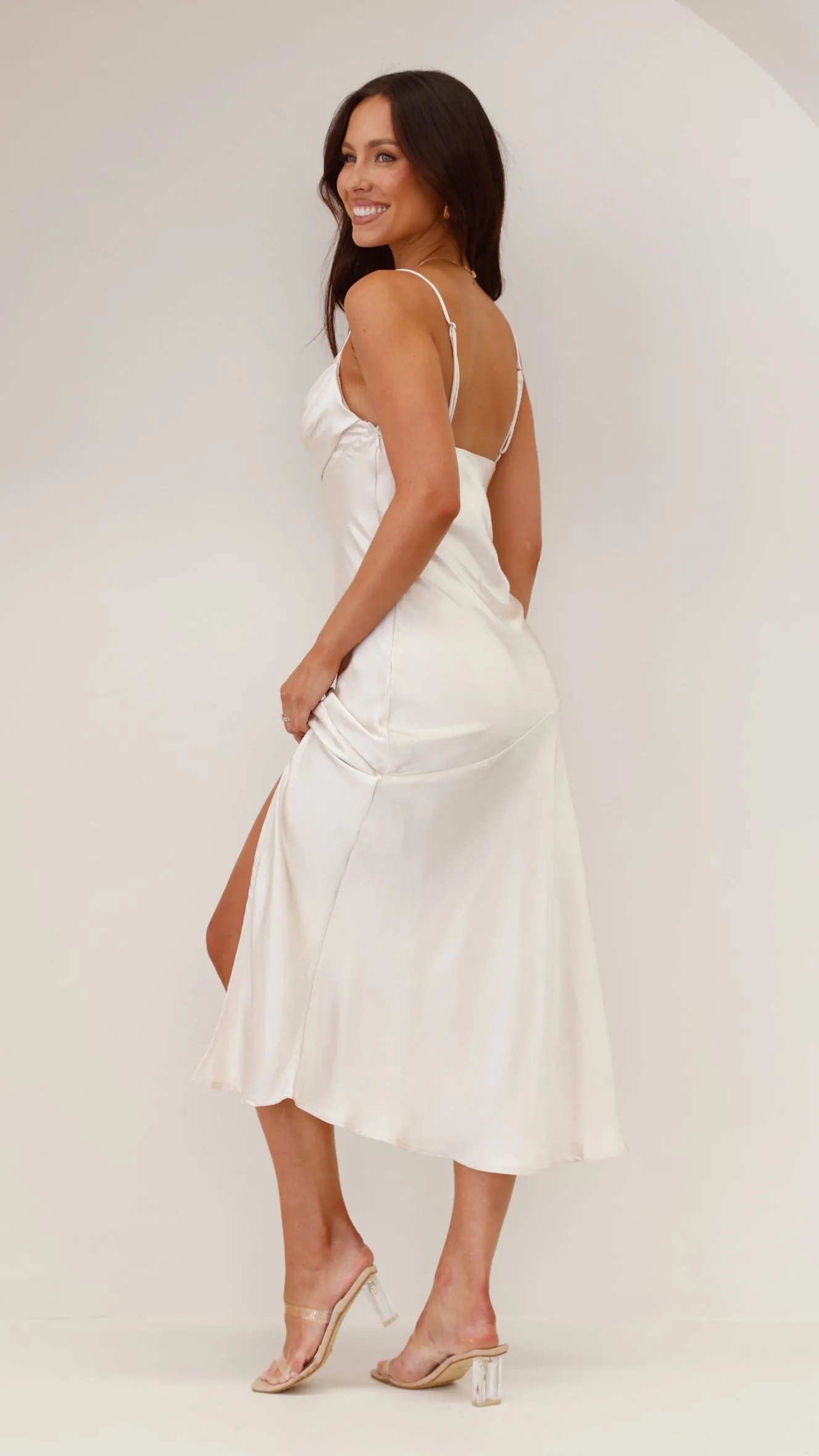 Celina Midi Dress - Champagne sold by Billy J product image thumbnail 2