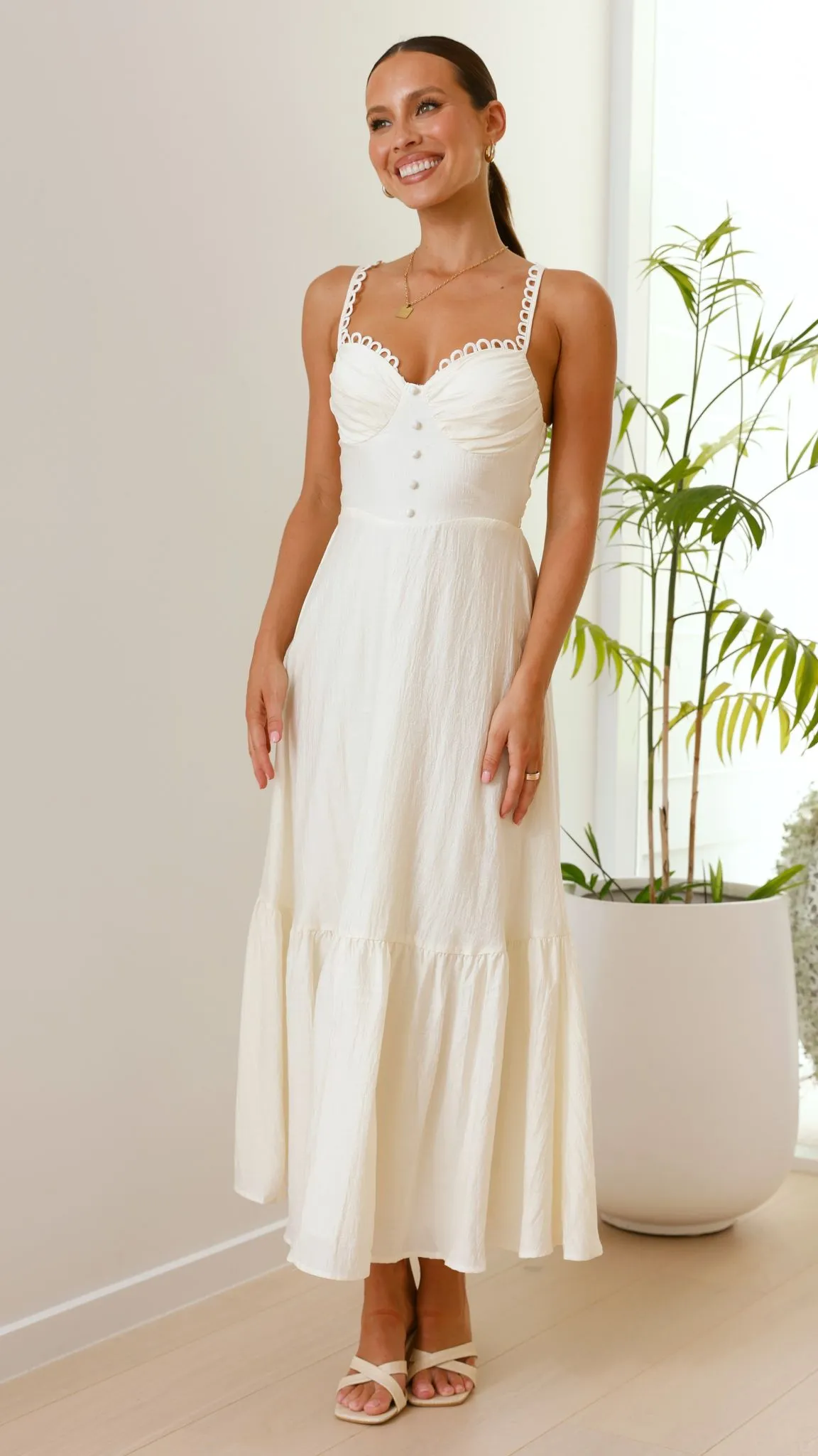 Beatrix Maxi Dress - Butter sold by Billy J