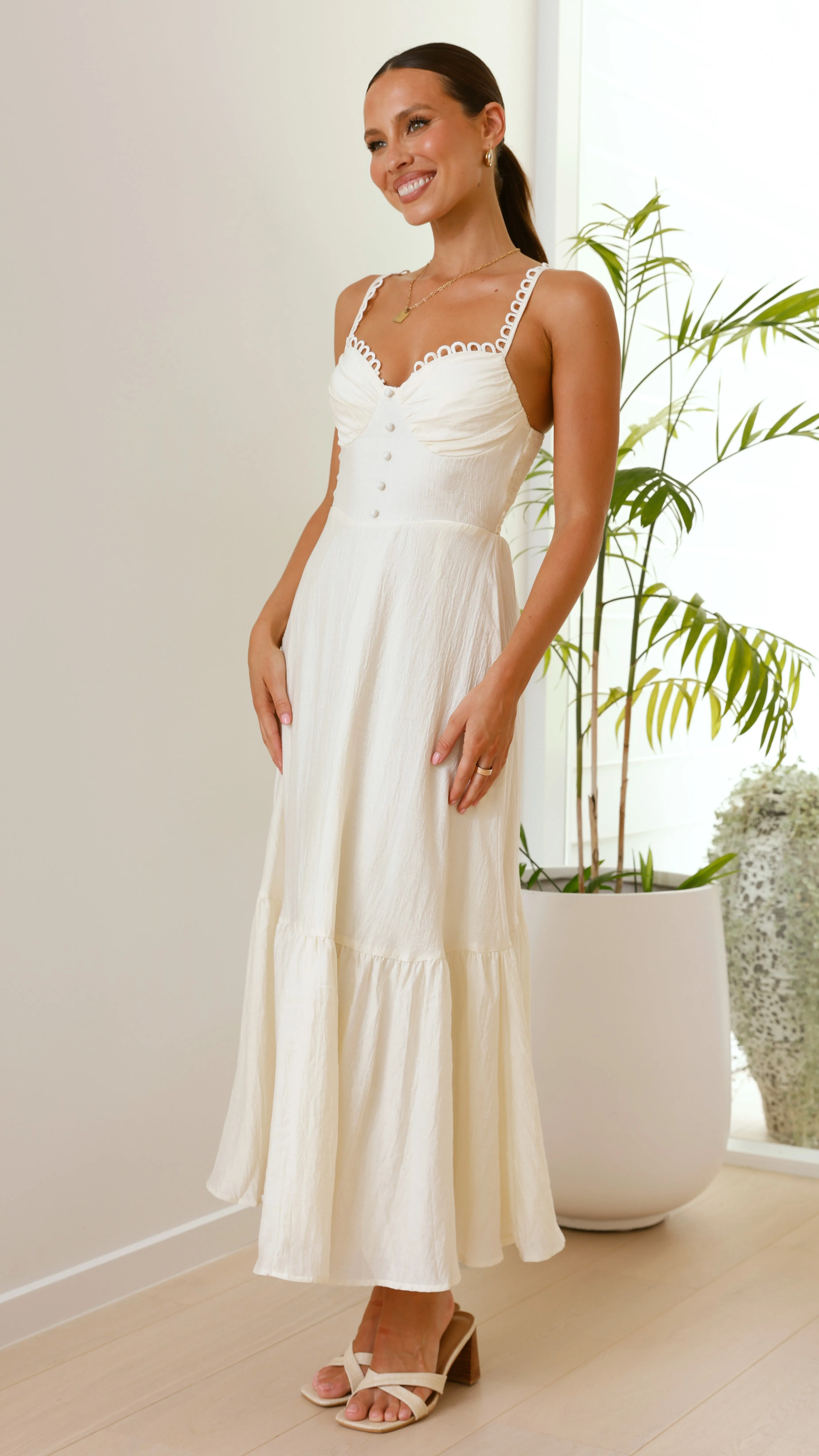 Beatrix Maxi Dress - Butter sold by Billy J product image thumbnail 4
