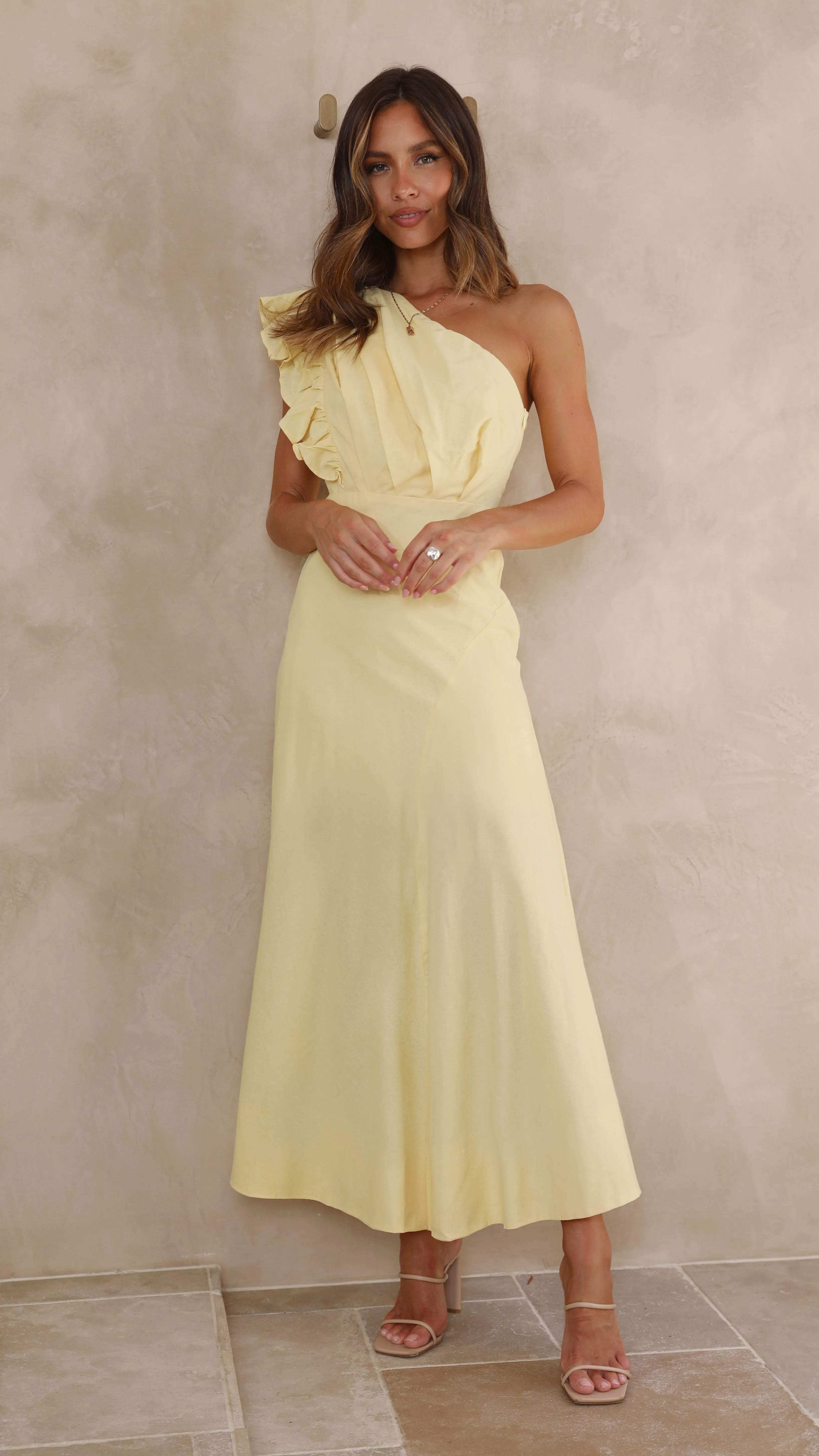Stassie Midi Dress - Butter sold by Billy J product image thumbnail 4