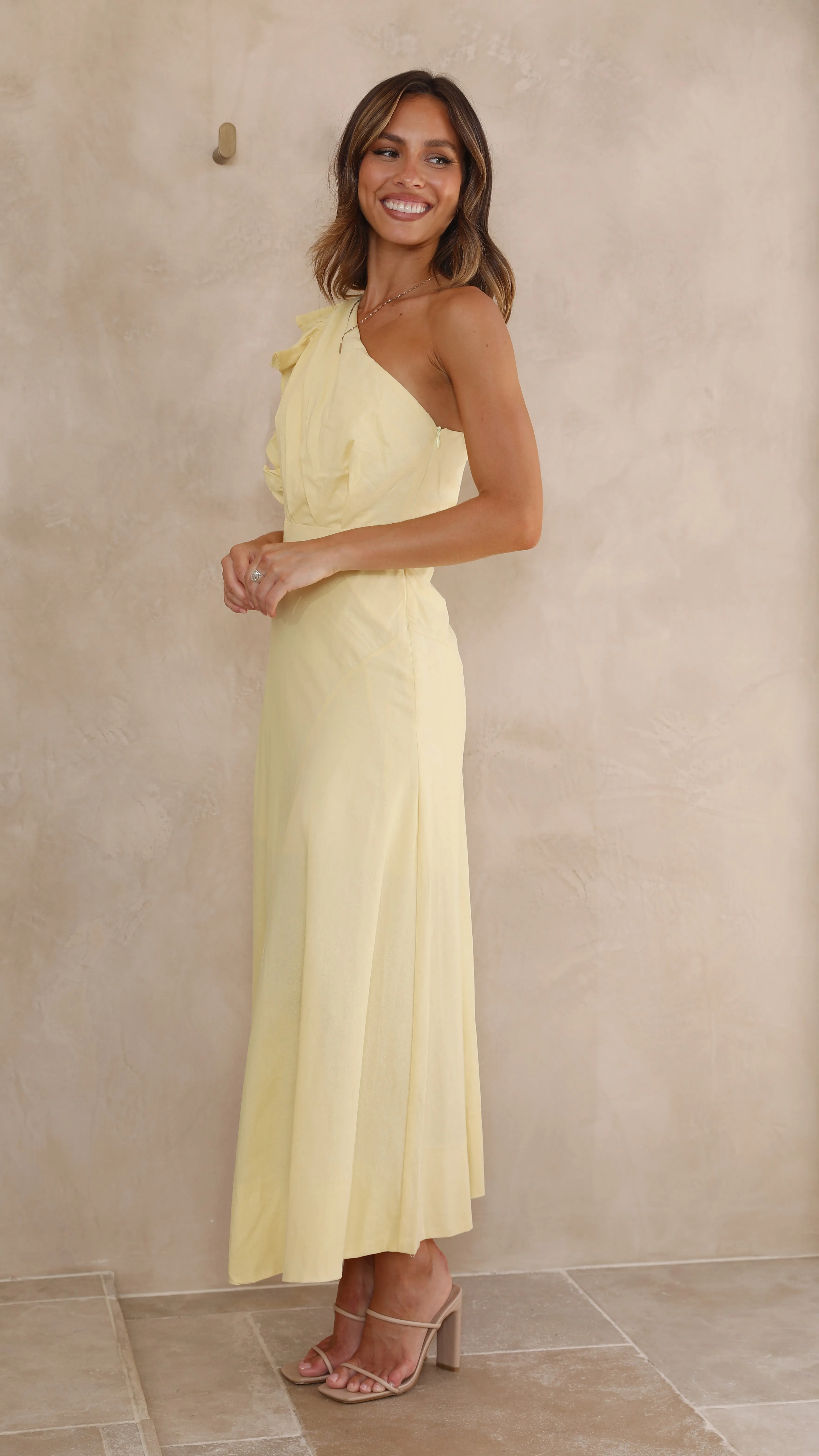 Stassie Midi Dress - Butter sold by Billy J product image thumbnail 3