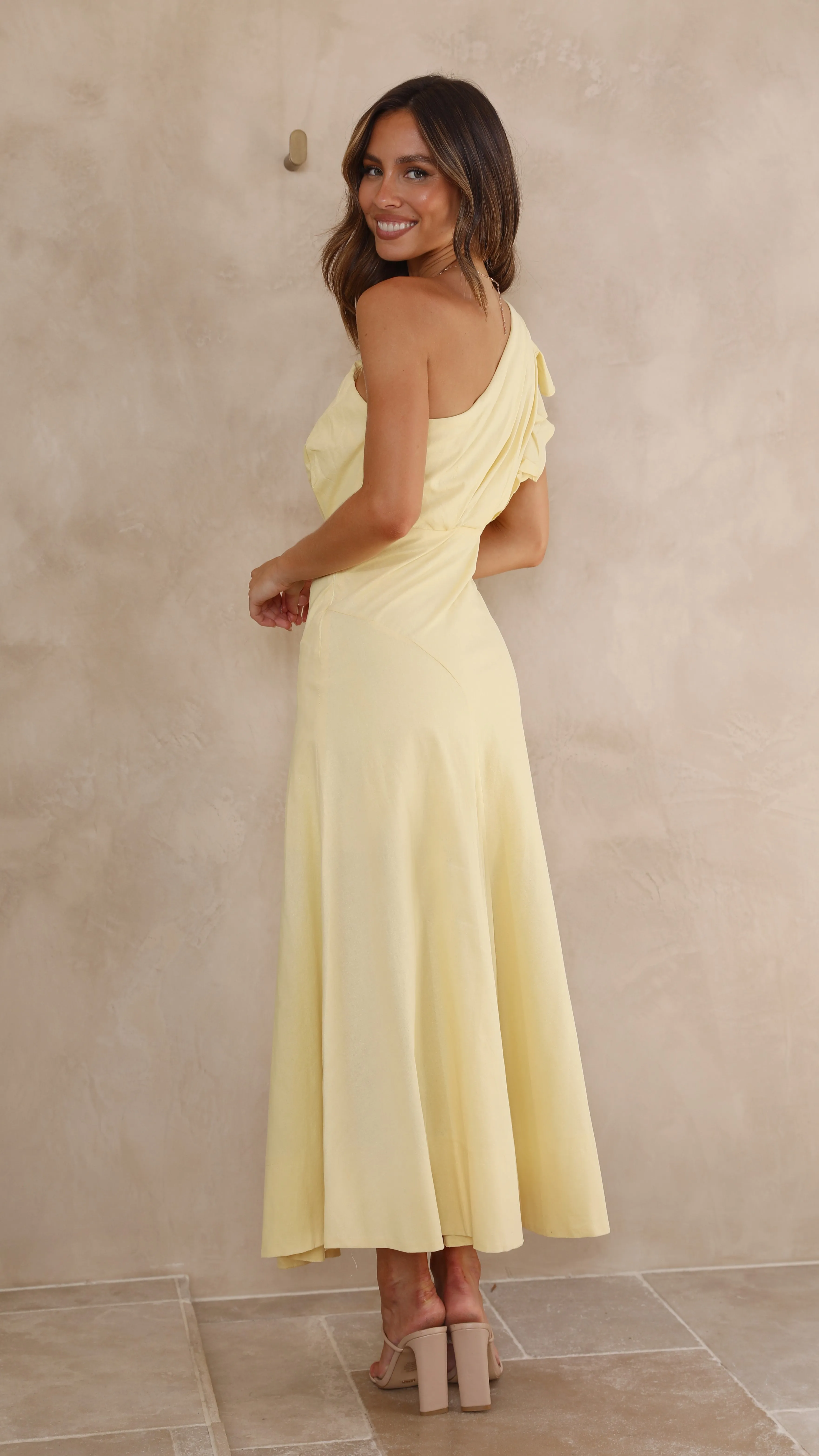 Stassie Midi Dress - Butter sold by Billy J product image thumbnail 2
