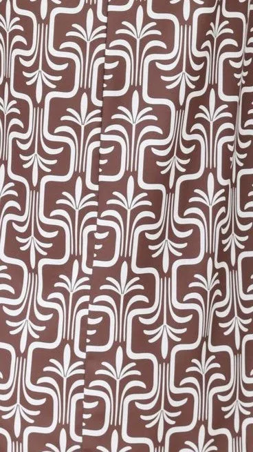 Zaki Mini Skirt - Brown Lotus Print sold by Billy J product image thumbnail 3