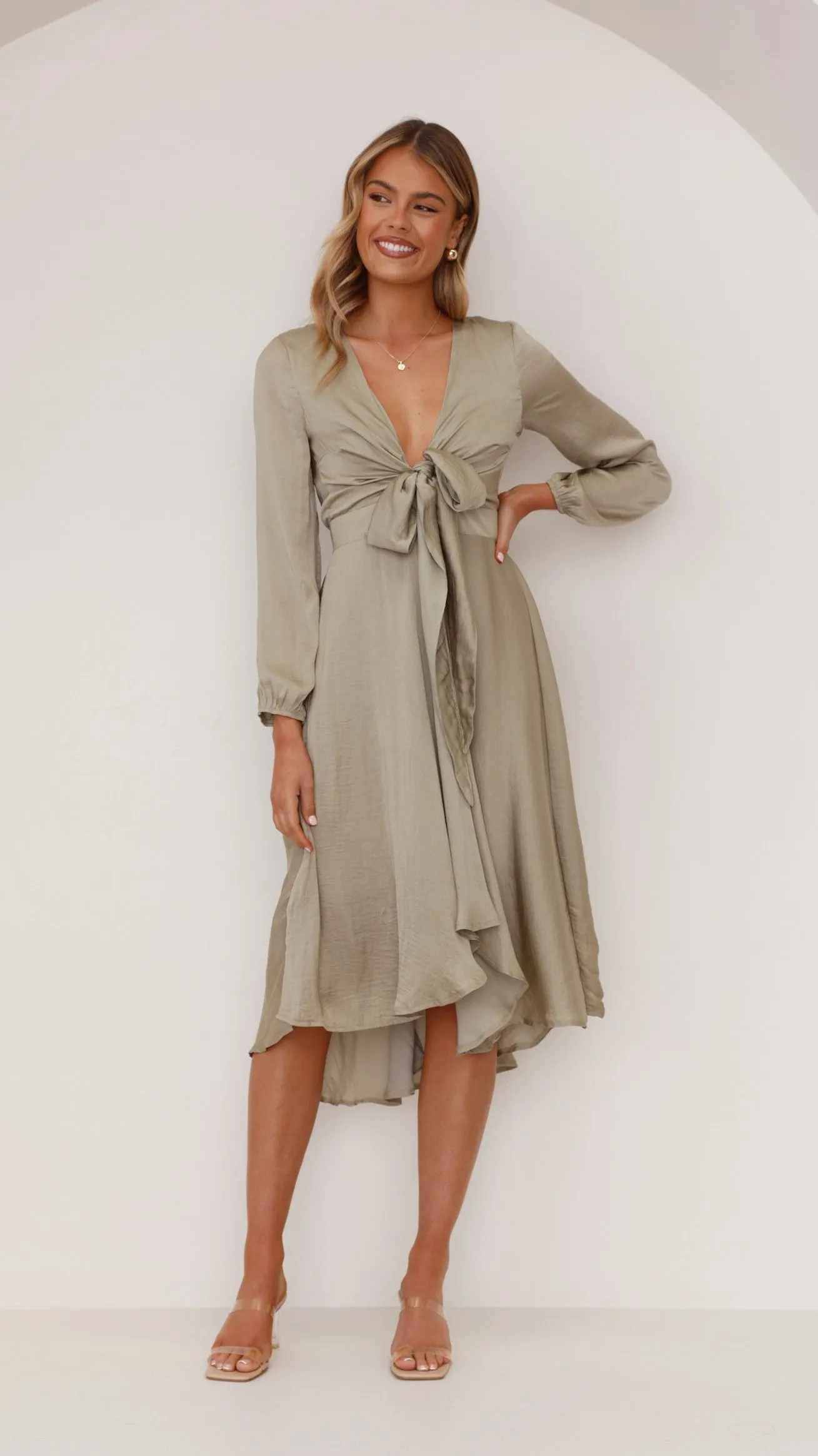 Starry Nights Dress - Olive sold by Billy J