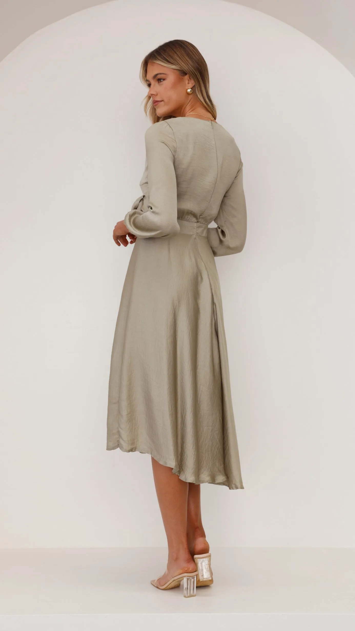 Starry Nights Dress - Olive sold by Billy J product image thumbnail 3