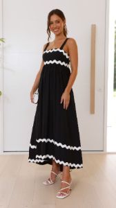 Ritina Maxi Dress - Black sold by Billy J