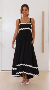 Ritina Maxi Dress - Black sold by Billy J