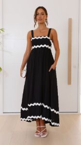 Ritina Maxi Dress - Black sold by Billy J
