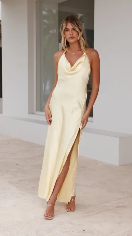 Sian Maxi Dress - Yellow sold by Billy J