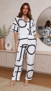 Darlah Pants - Black/White sold by Billy J