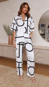 Darlah Pants - Black/White sold by Billy J