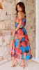 Bama Maxi Dress - Orange / Green Multi sold by Billy J