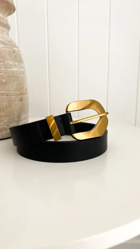 Jace Belt - Black / Gold sold by Billy J