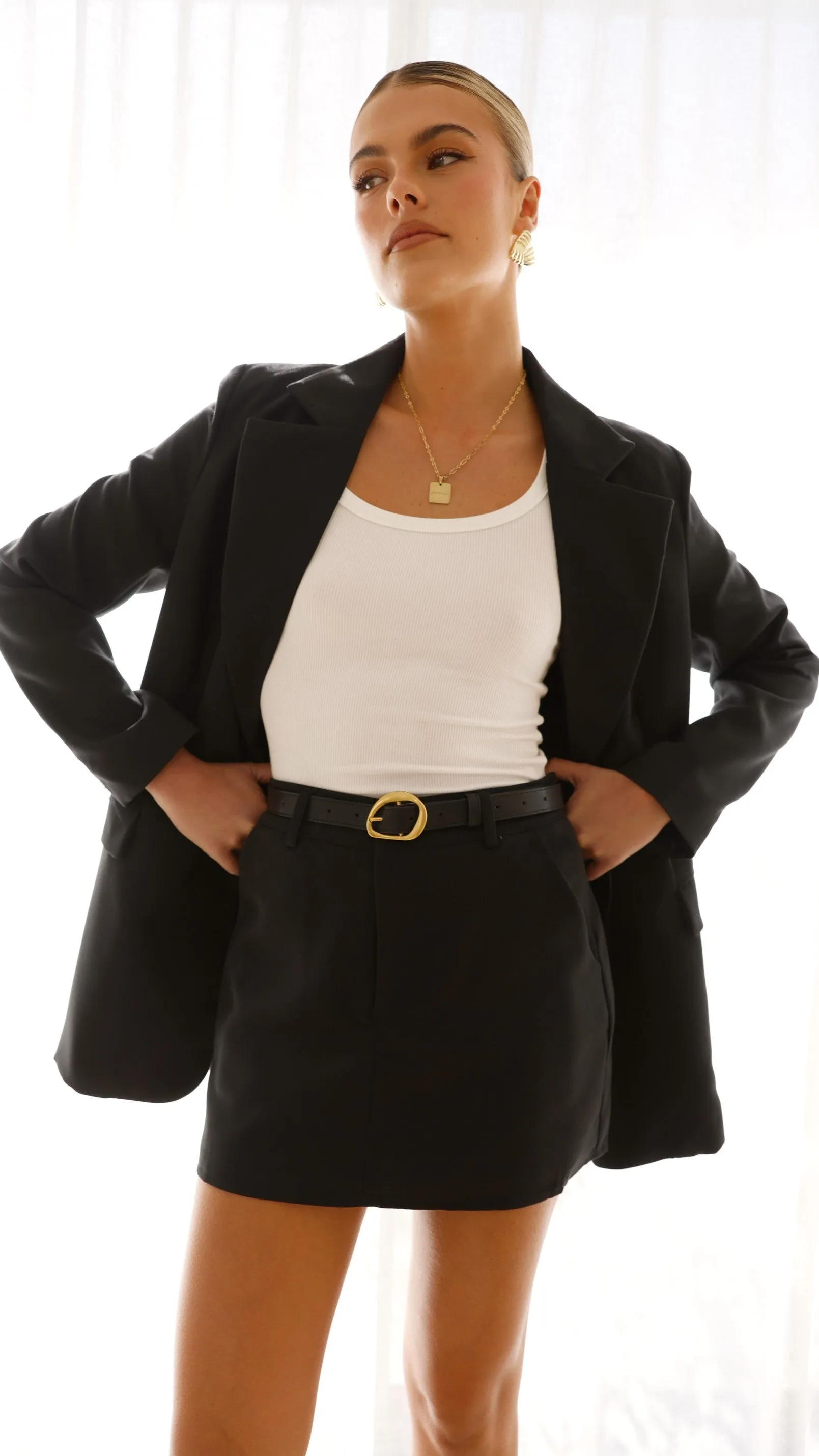 Acatzin Skort - Black sold by Billy J product image thumbnail 5