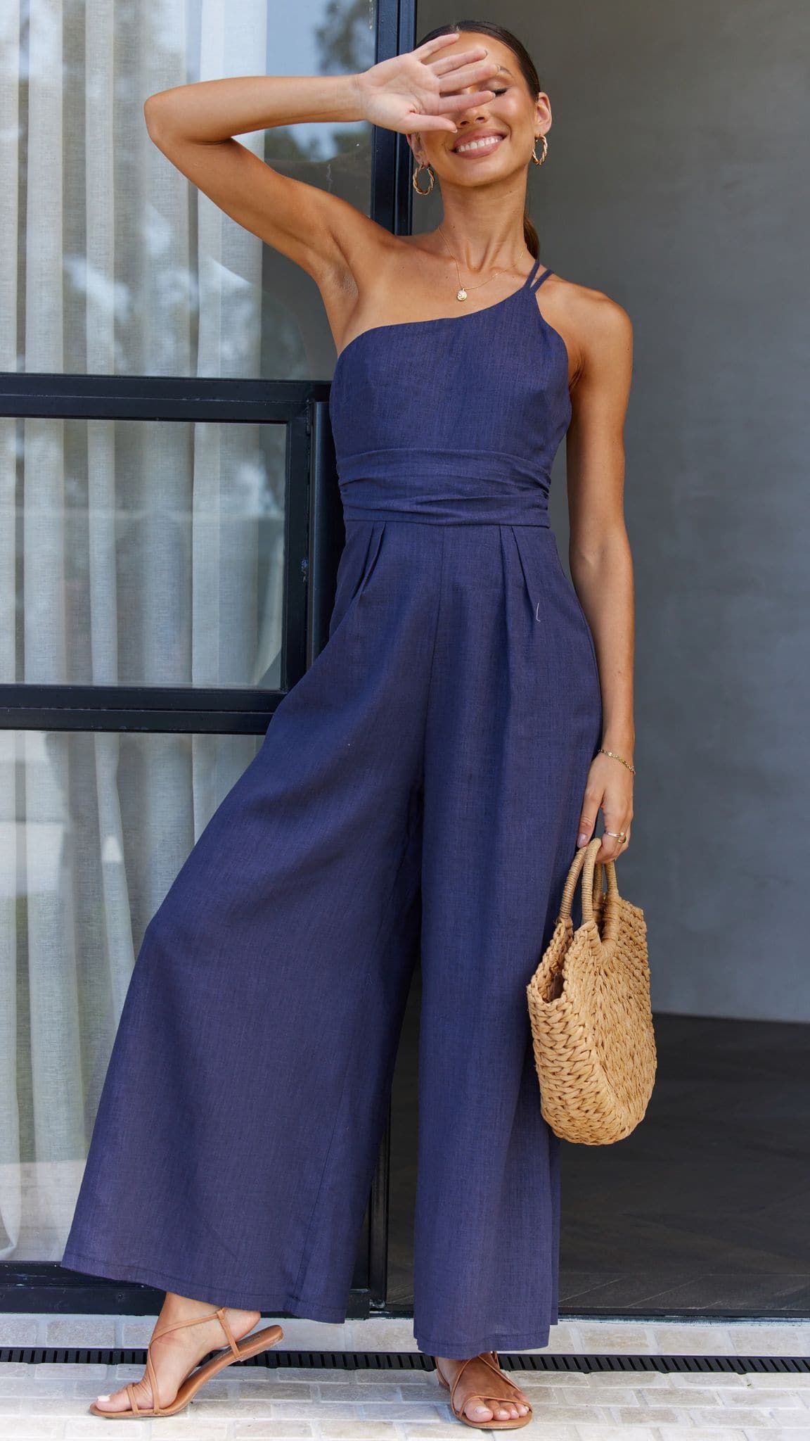 Samaya Jumpsuit - Navy sold by Billy J product image thumbnail 5