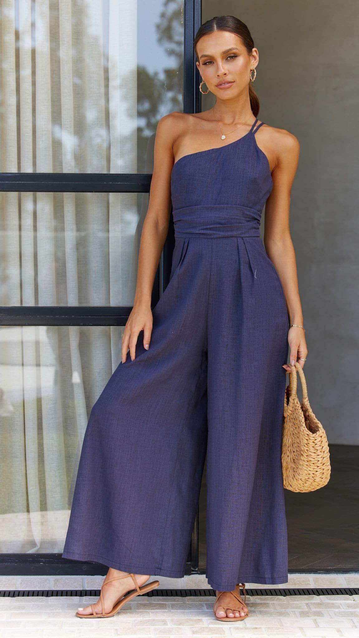 Samaya Jumpsuit - Navy sold by Billy J