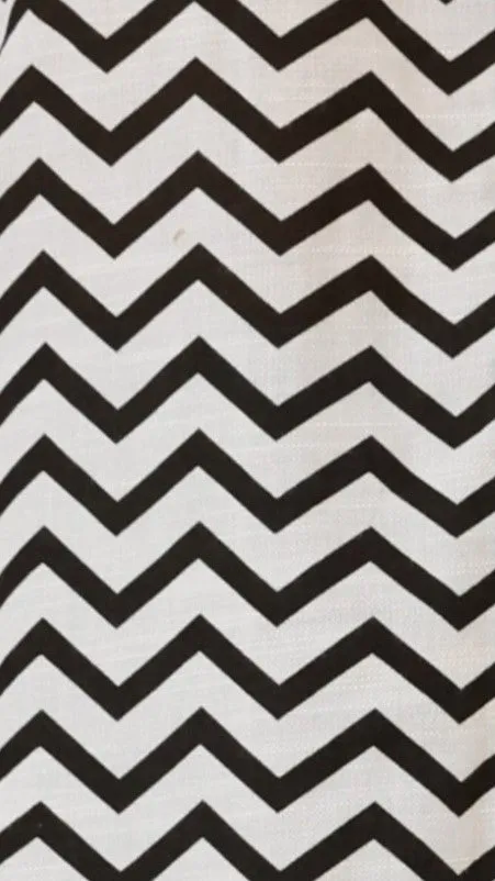 Vesper Beach Shirt - Black / White Zig Zag sold by Billy J product image thumbnail 4