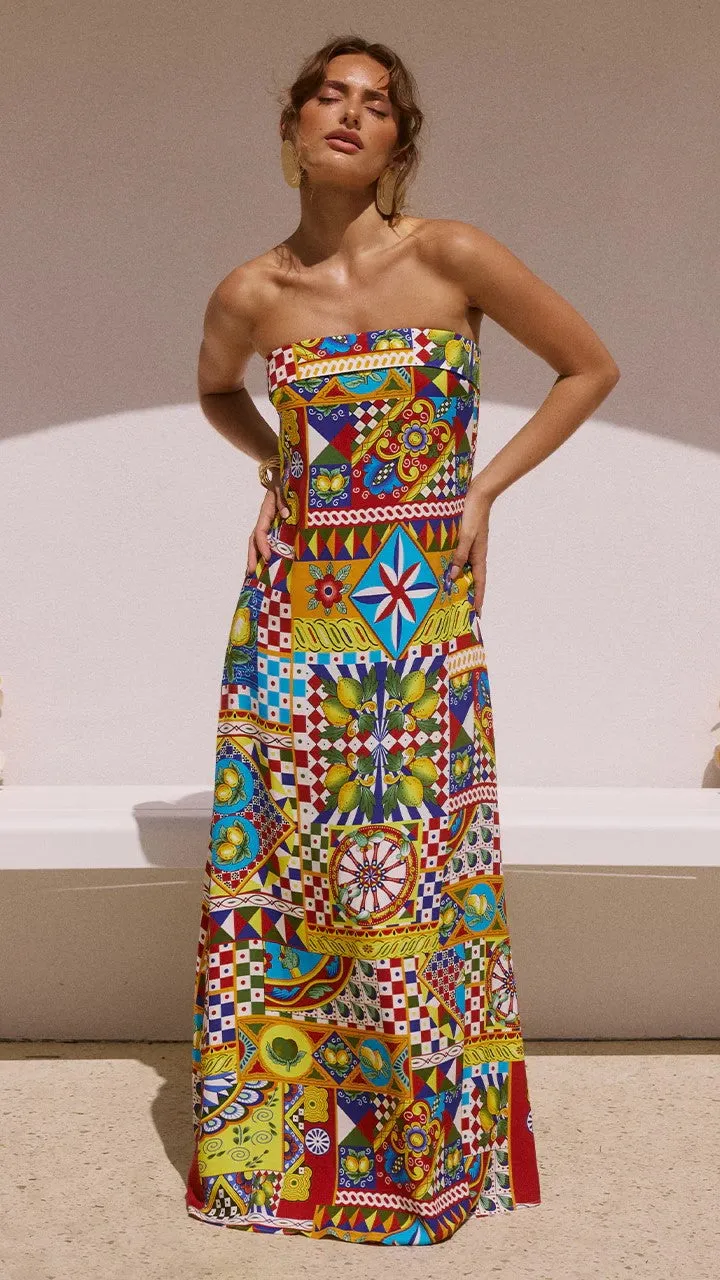 Phaedra Maxi Dress - Phaedra Print sold by Billy J