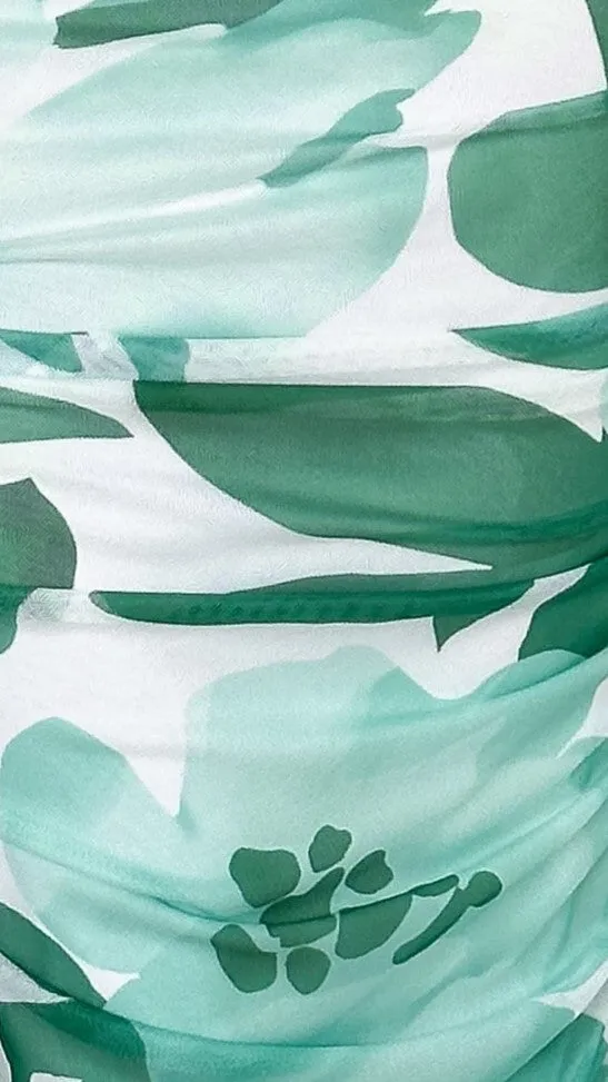 Natalia Midi Dress - Green Floral sold by Billy J product image thumbnail 3