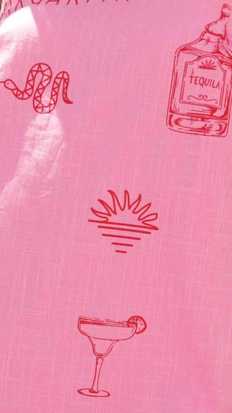 Bethani Mini Dress - Pink / Red Margarita sold by Billy J product image thumbnail 4