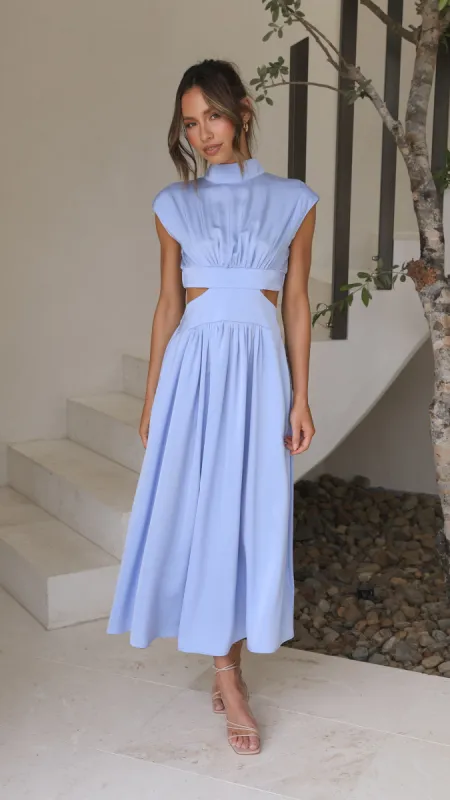 Cindie Midi Dress - Blue sold by Billy J