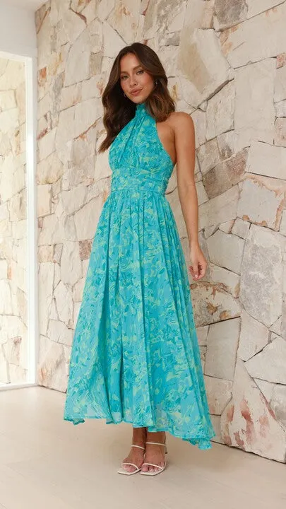 Zahava Maxi Dress - Green Floral sold by Billy J product image thumbnail 3