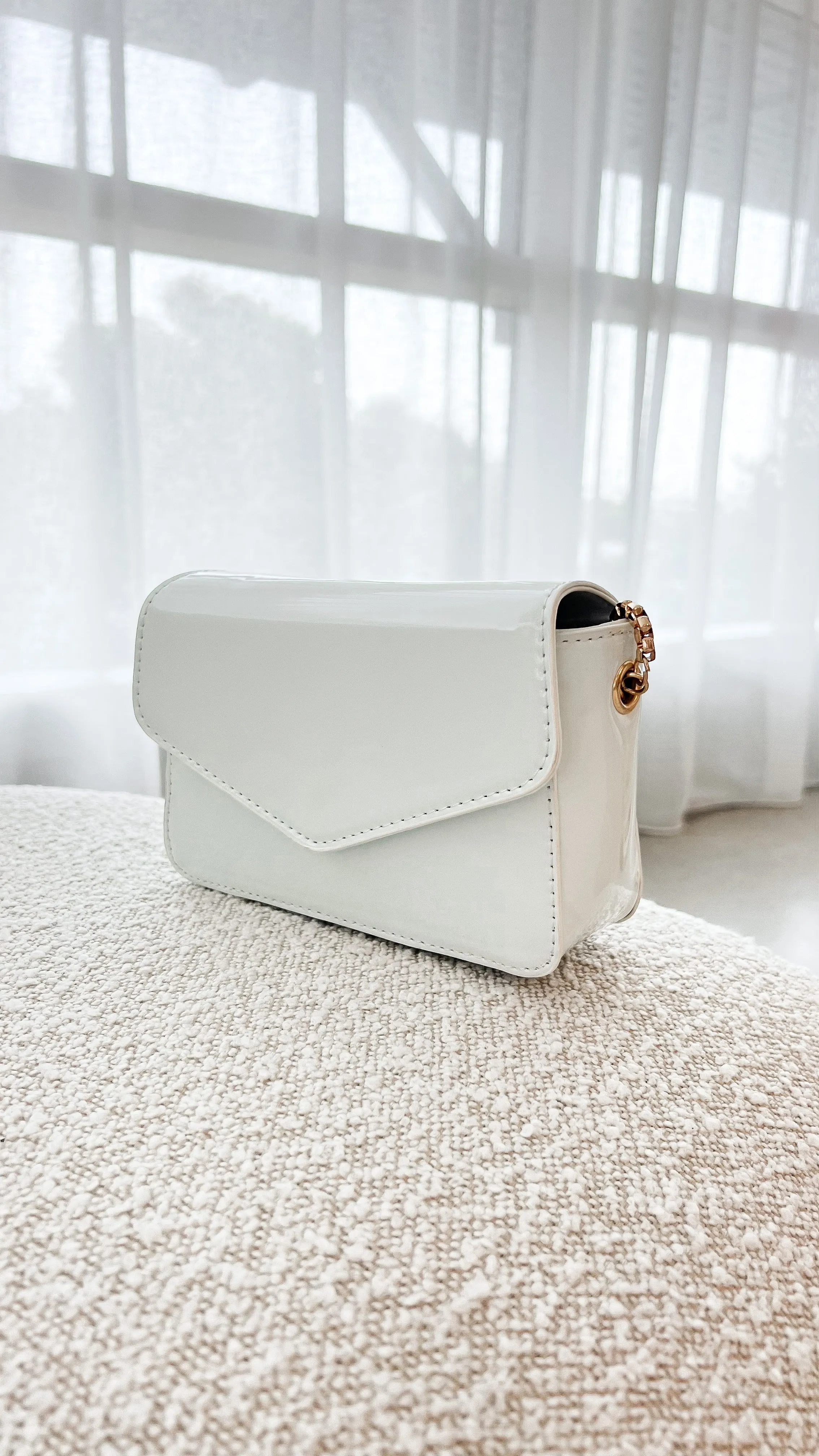 Rosie Cross Body Bag - White Patent sold by Billy J product image thumbnail 2