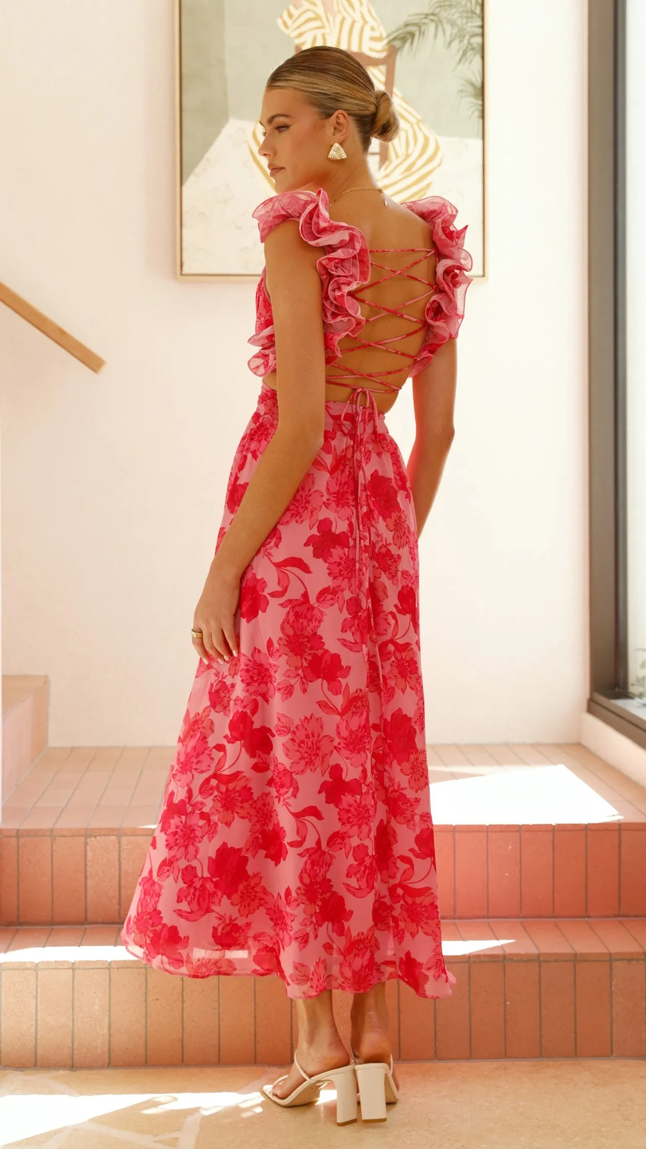 Galilhai Maxi Dress - Pink Floral sold by Billy J product image thumbnail 2