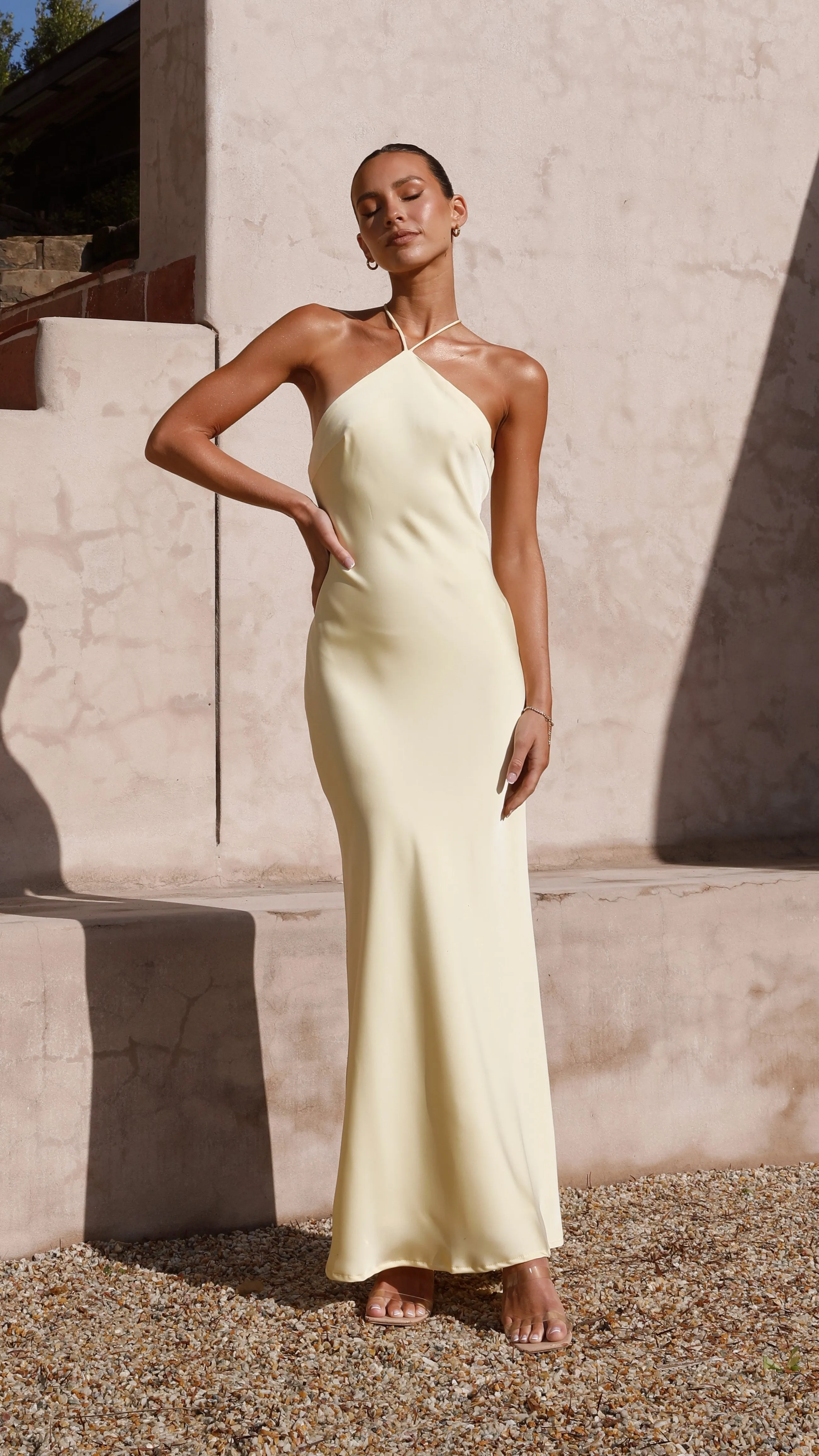 Chiara Maxi Dress - Yellow sold by Billy J