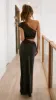 Emily One Shoulder Maxi Dress - Black sold by Billy J