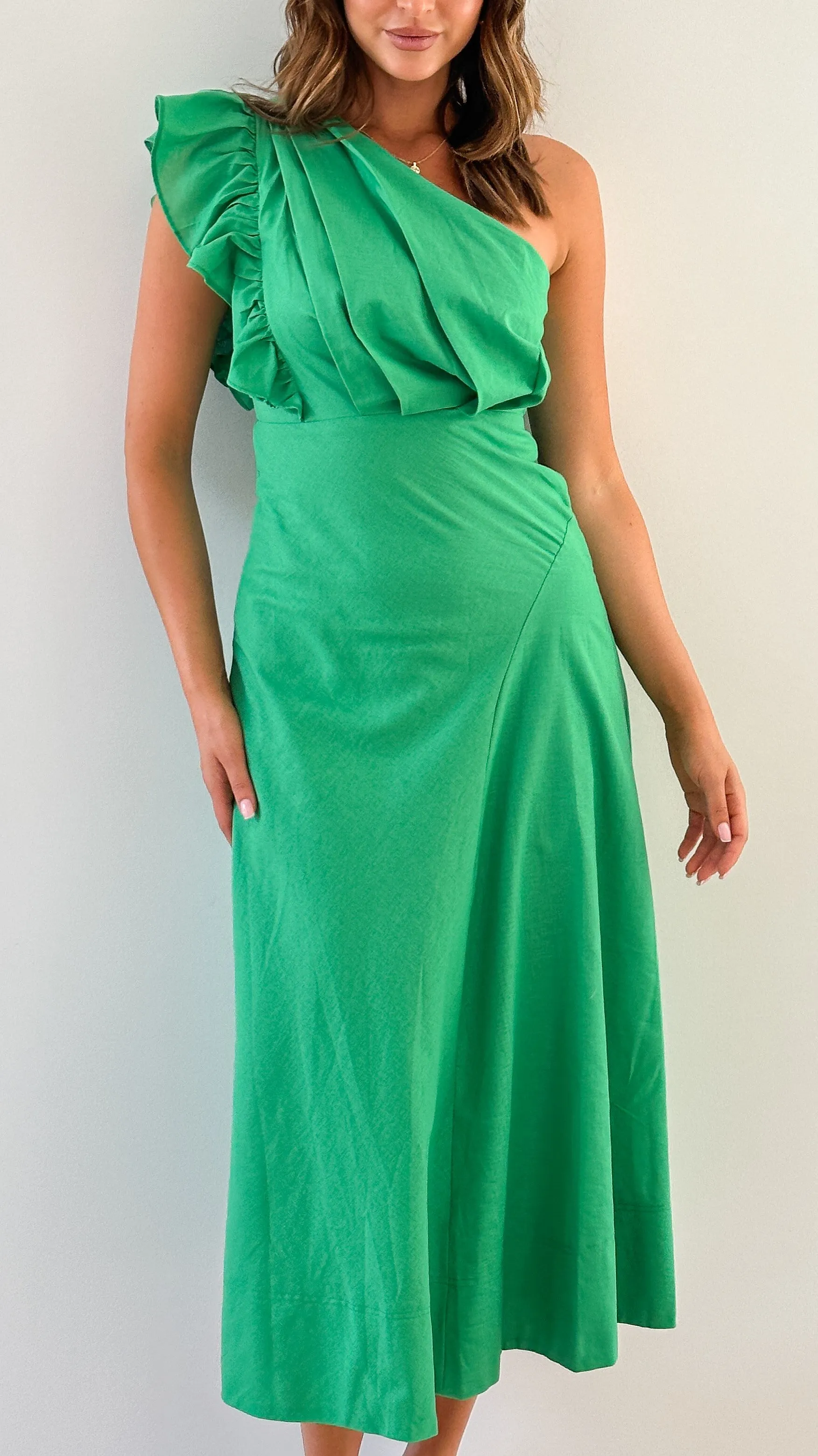 Stassie Midi Dress - Green sold by Billy J product image thumbnail 3