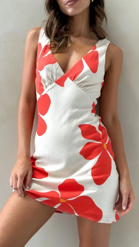 Taylor Mini Dress - Hibiscus sold by Billy J