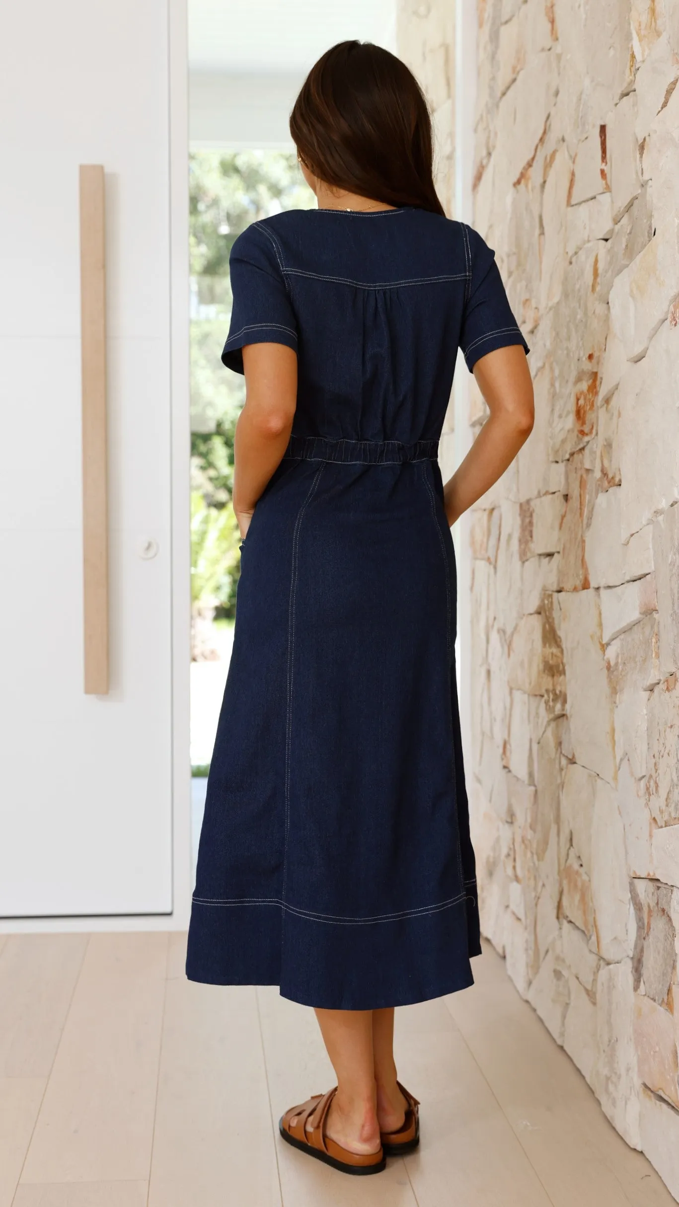 Laddie Midi Dress - Indigo sold by Billy J product image thumbnail 2