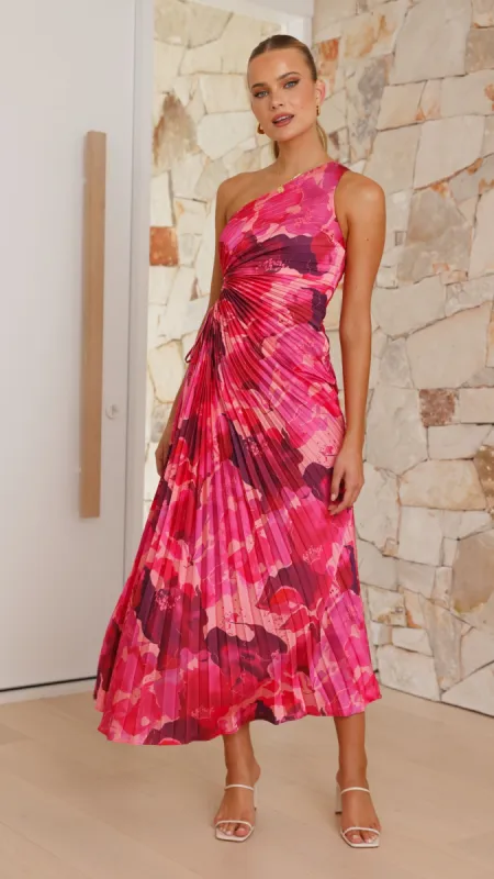 Laken Maxi Dress - Pink Floral sold by Billy J
