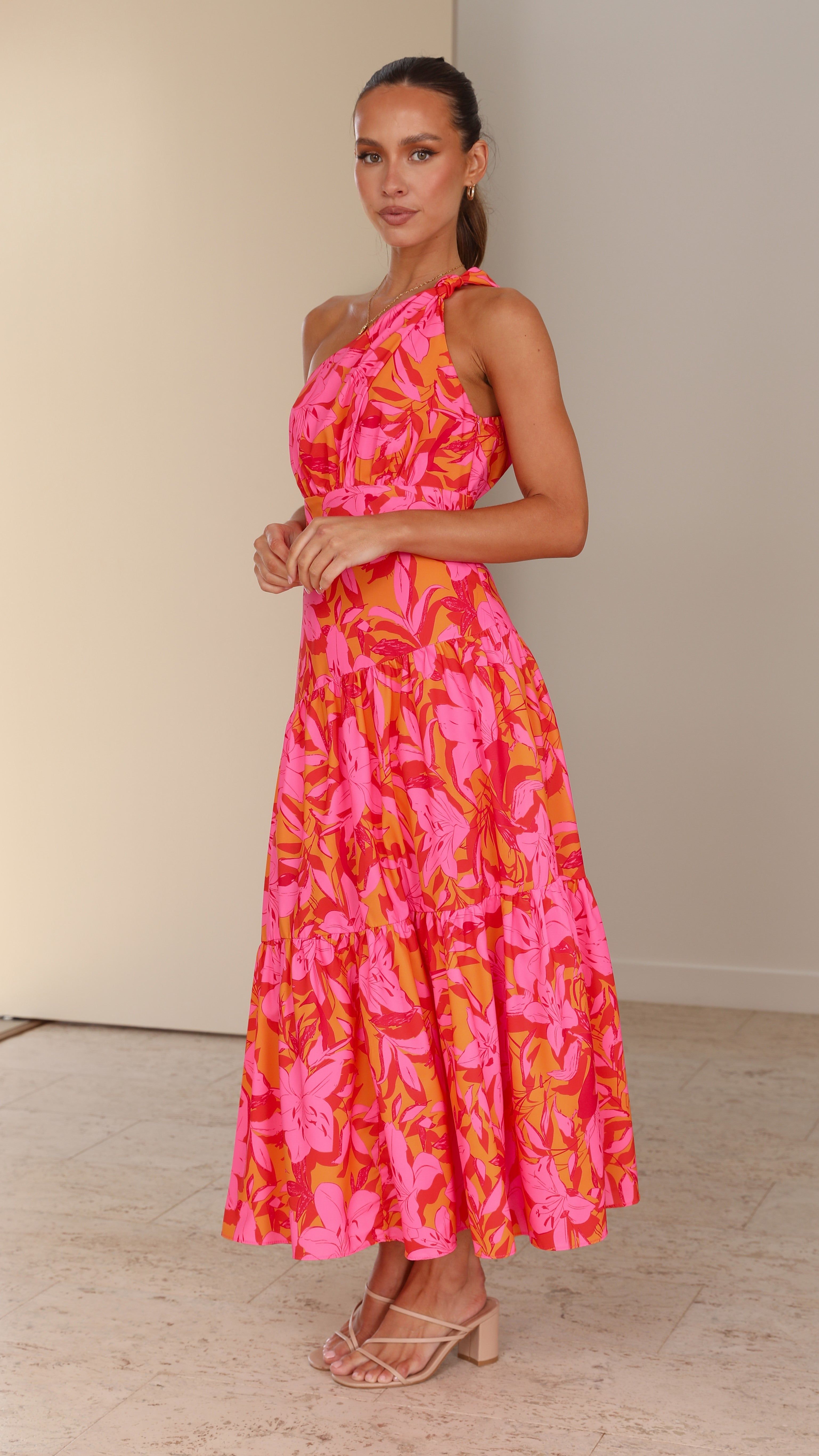 Jayma Maxi Dress - Pink/Orange sold by Billy J product image thumbnail 3