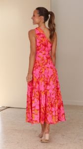 Jayma Maxi Dress - Pink/Orange sold by Billy J