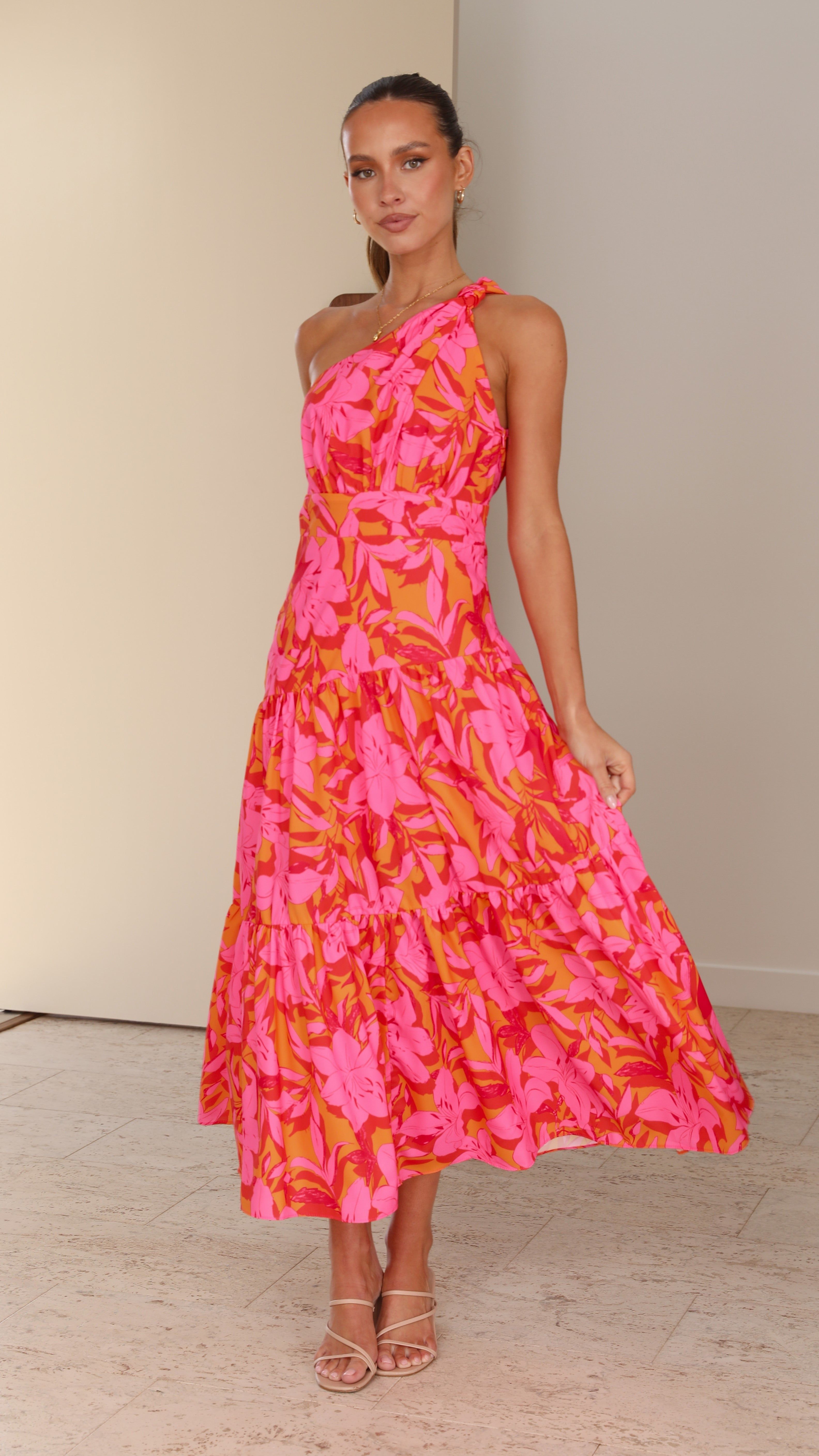 Jayma Maxi Dress - Pink/Orange sold by Billy J product image thumbnail 4