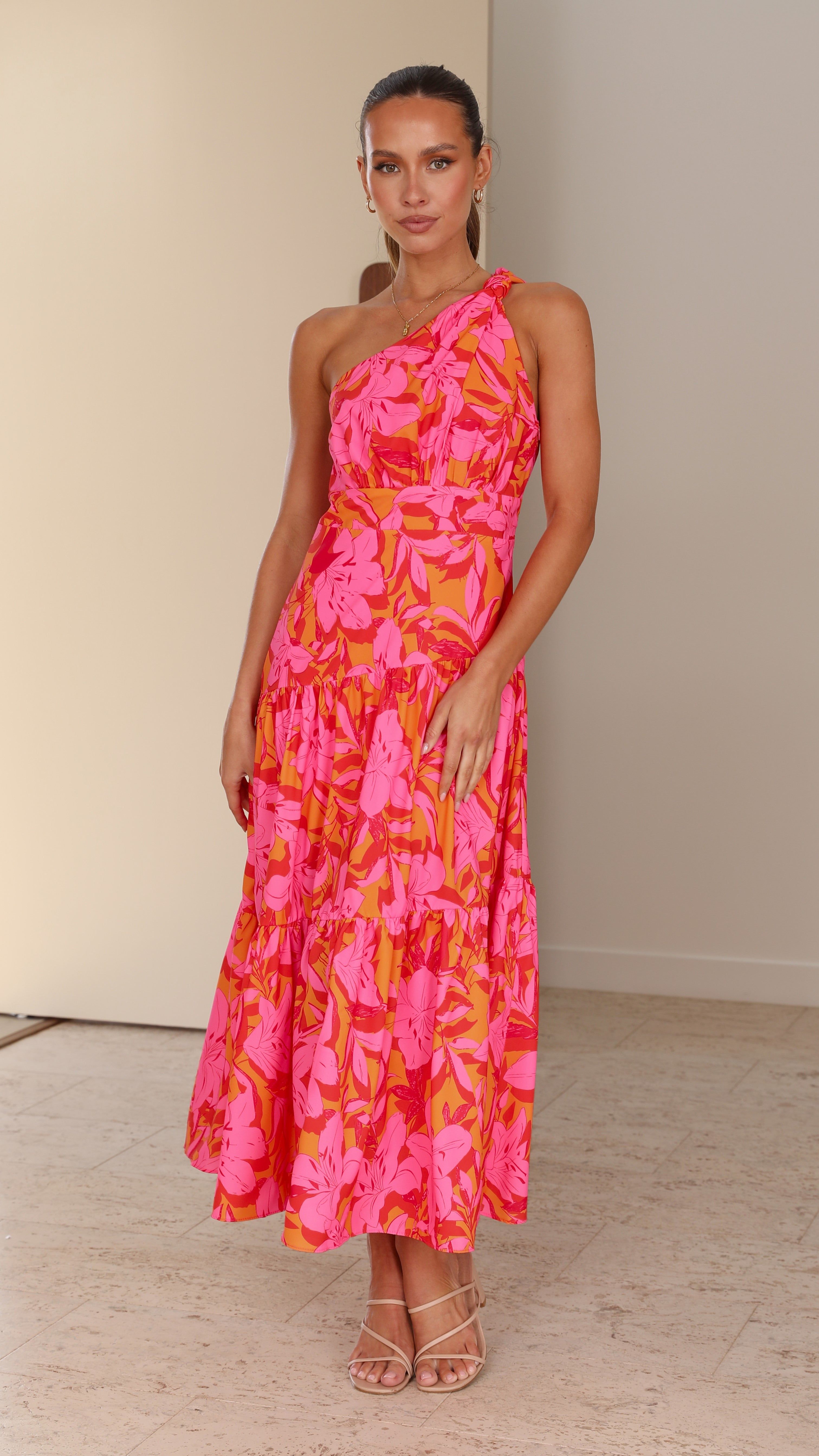 Jayma Maxi Dress - Pink/Orange sold by Billy J product image thumbnail 5