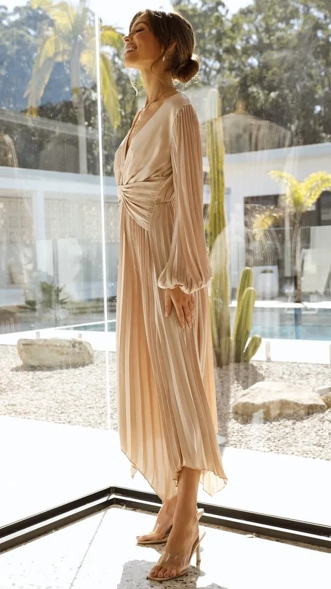 Angelina Midi Dress - Champagne sold by Billy J product image thumbnail 5