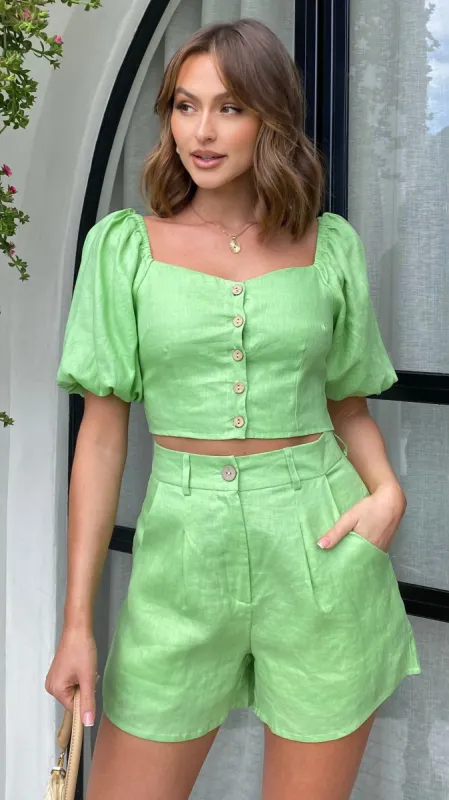 Abella Crop Top - Green sold by Billy J