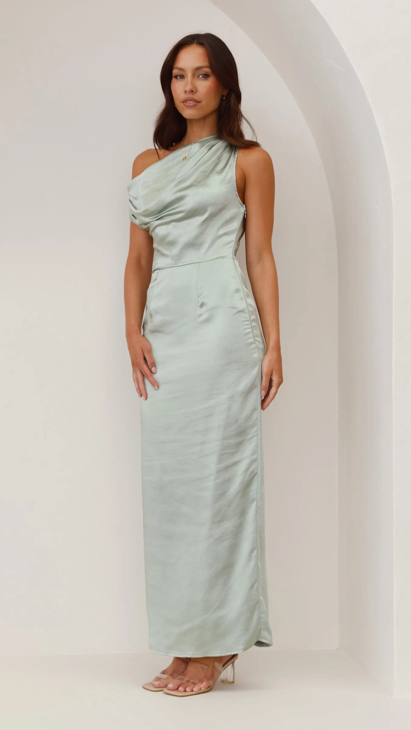 Harlowe Maxi Dress - Sage sold by Billy J product image thumbnail 4