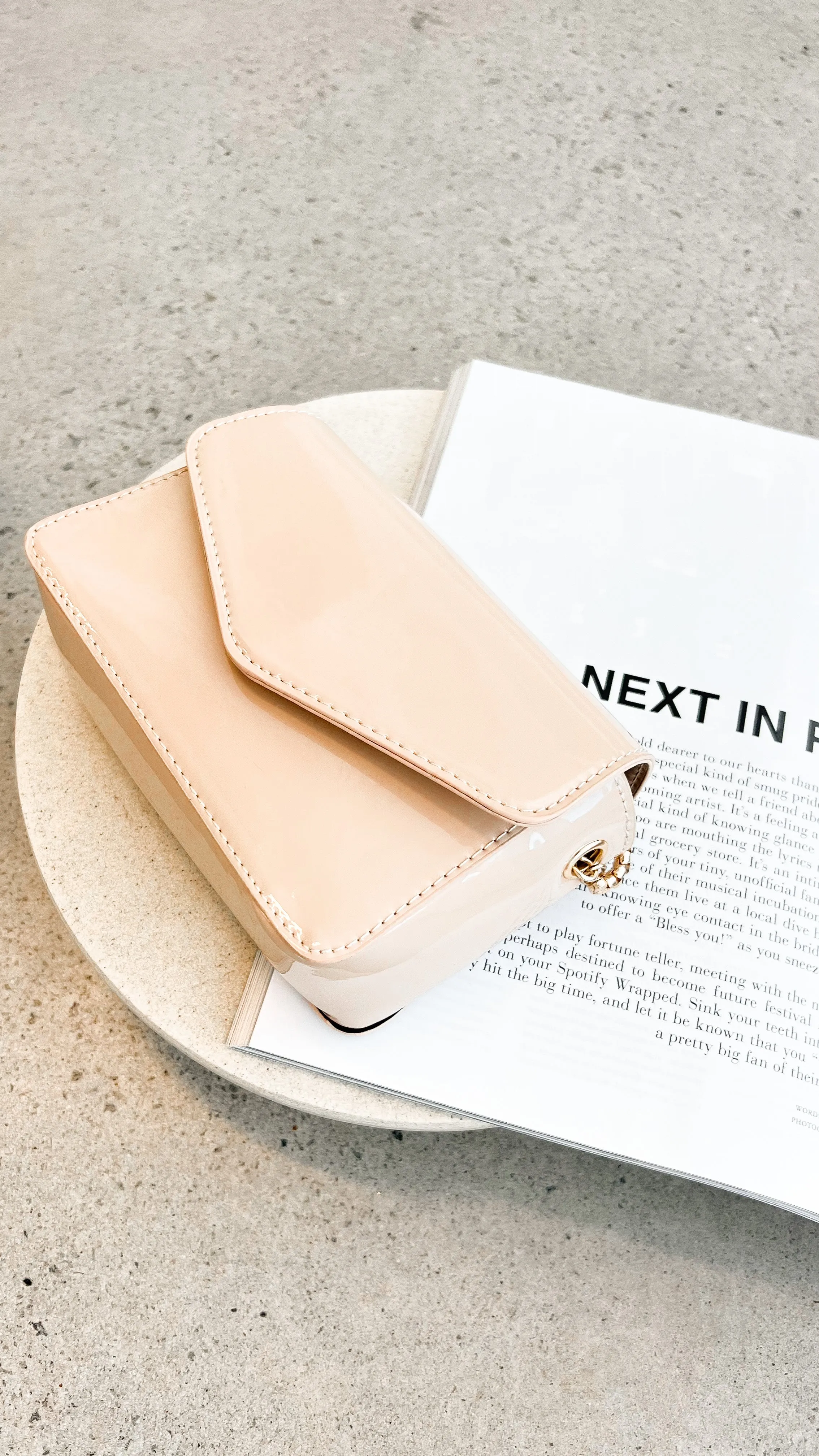 Rosie Cross Body Bag - Nude Patent sold by Billy J product image thumbnail 4