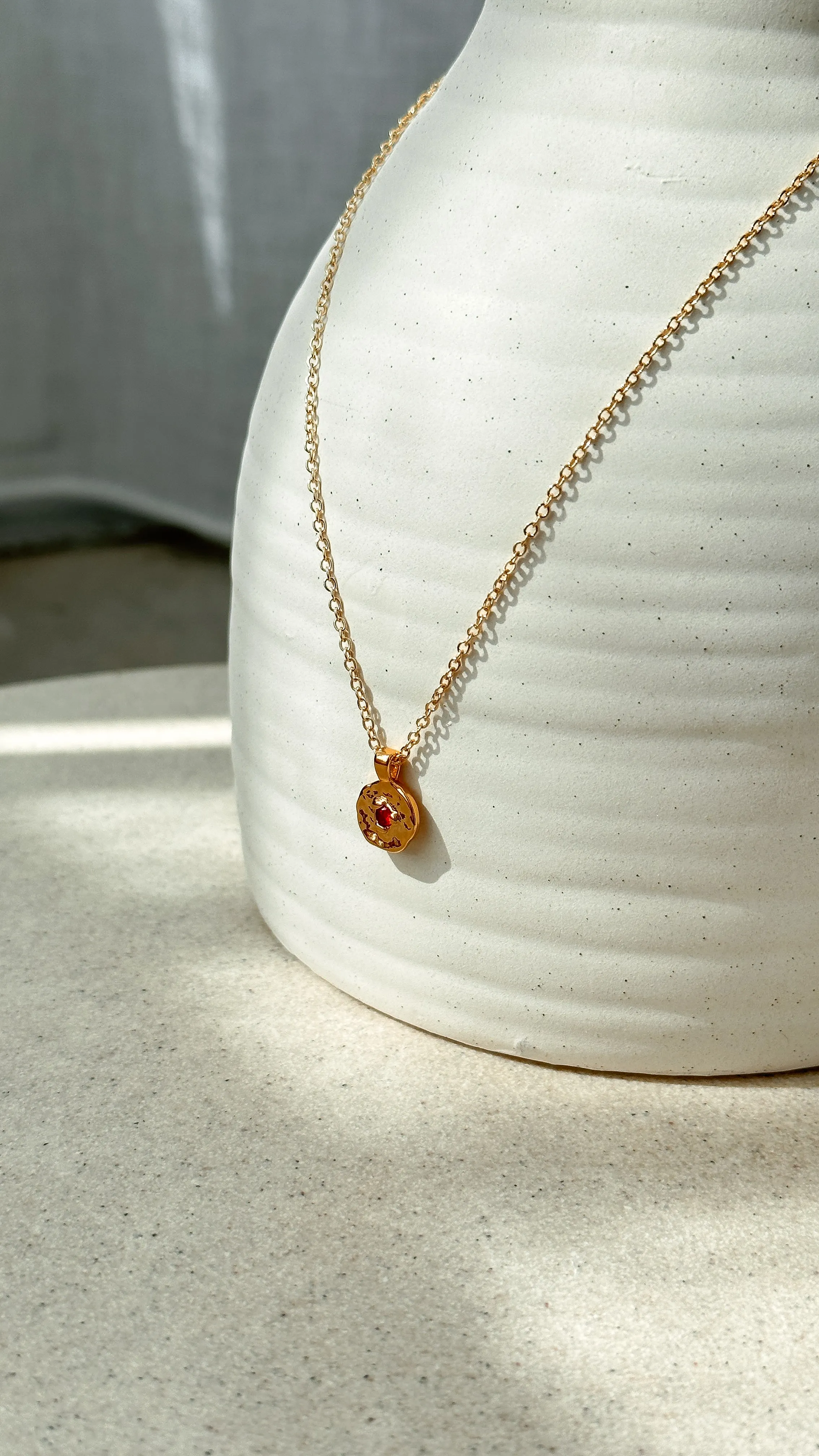January Birthstone Necklace - Garnet sold by Billy J product image thumbnail 2